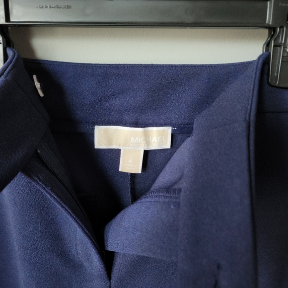 Michael Kors navy blue wide leg cropped pants - Picture 2 of 4